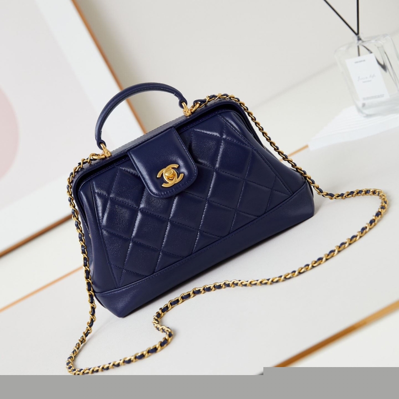 Ch*el top handle bags